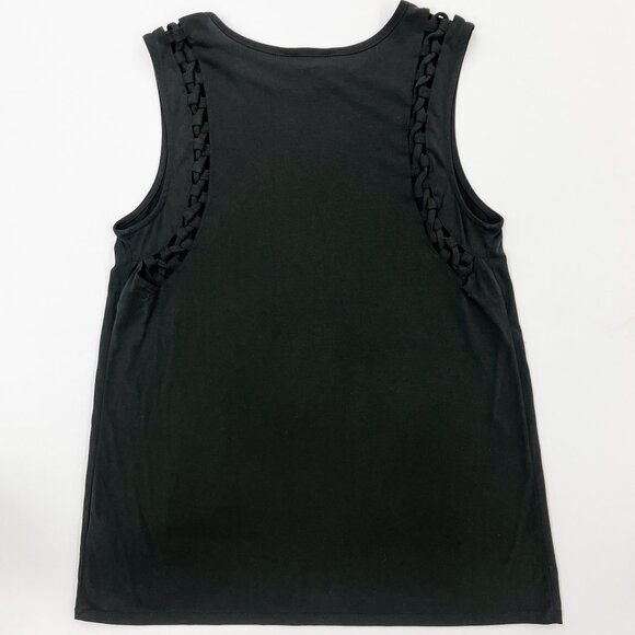 Free People Sun & Shadow Modal Tank | Braided Detail | Size M - Picture 4 of 6
